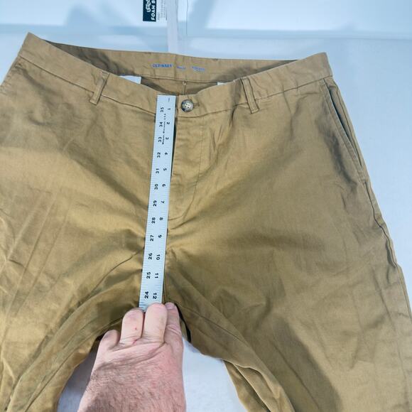Old Navy Brown Khaki Pants W40x L32 Built In Flex Athletic Stretch Biz Casual - Picture 7 of 12